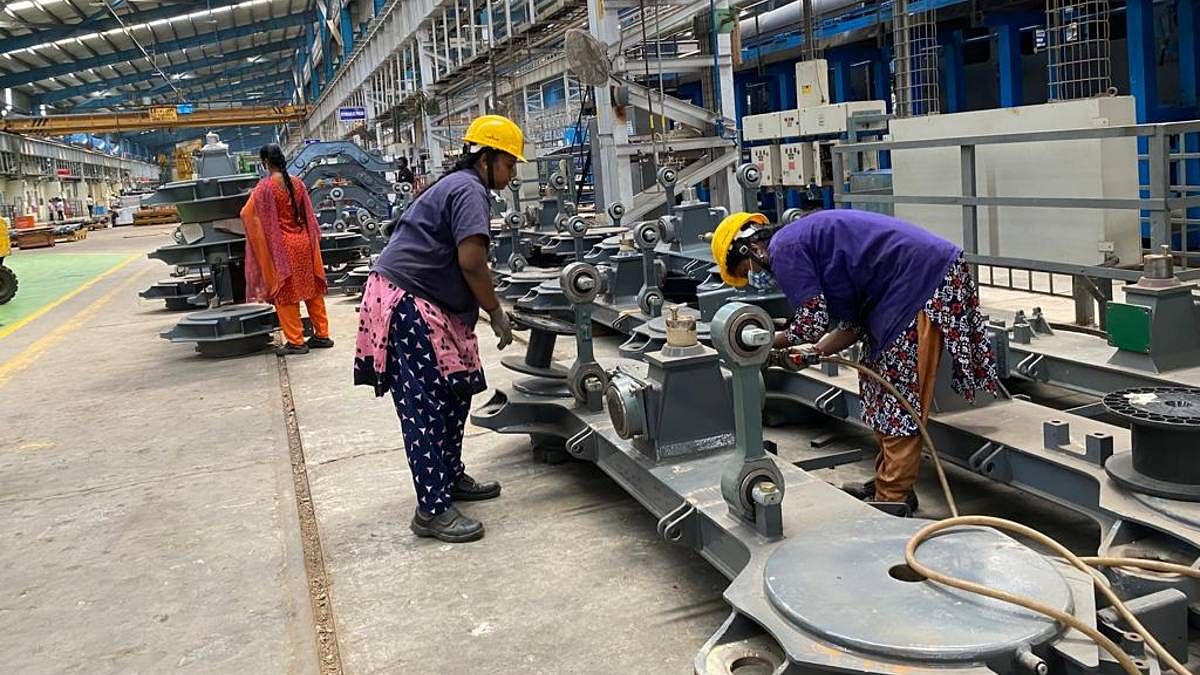 Women workers at ICF | Photo: Moushumi Das Gupta | ThePrint