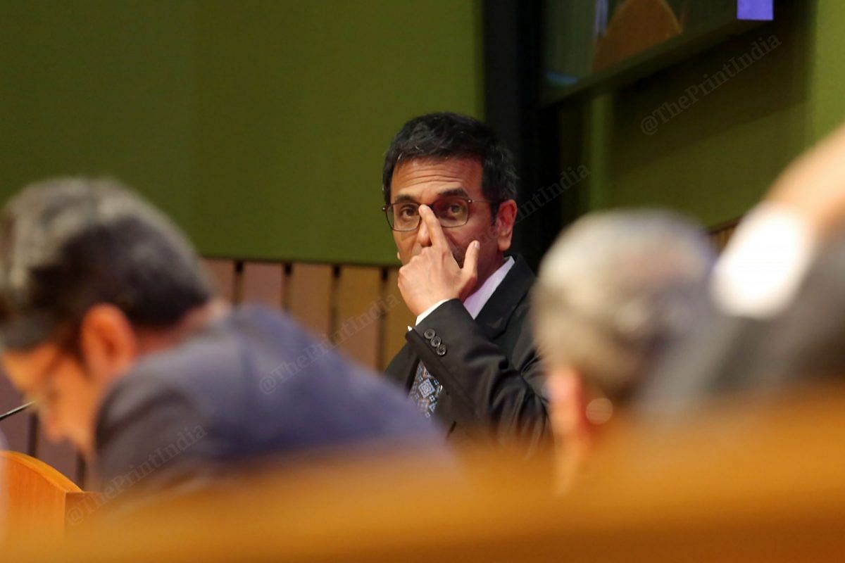 CJI Chandrachud discussed the problems in the administration of the district judiciary | Photo: Praveen Jain | ThePrint