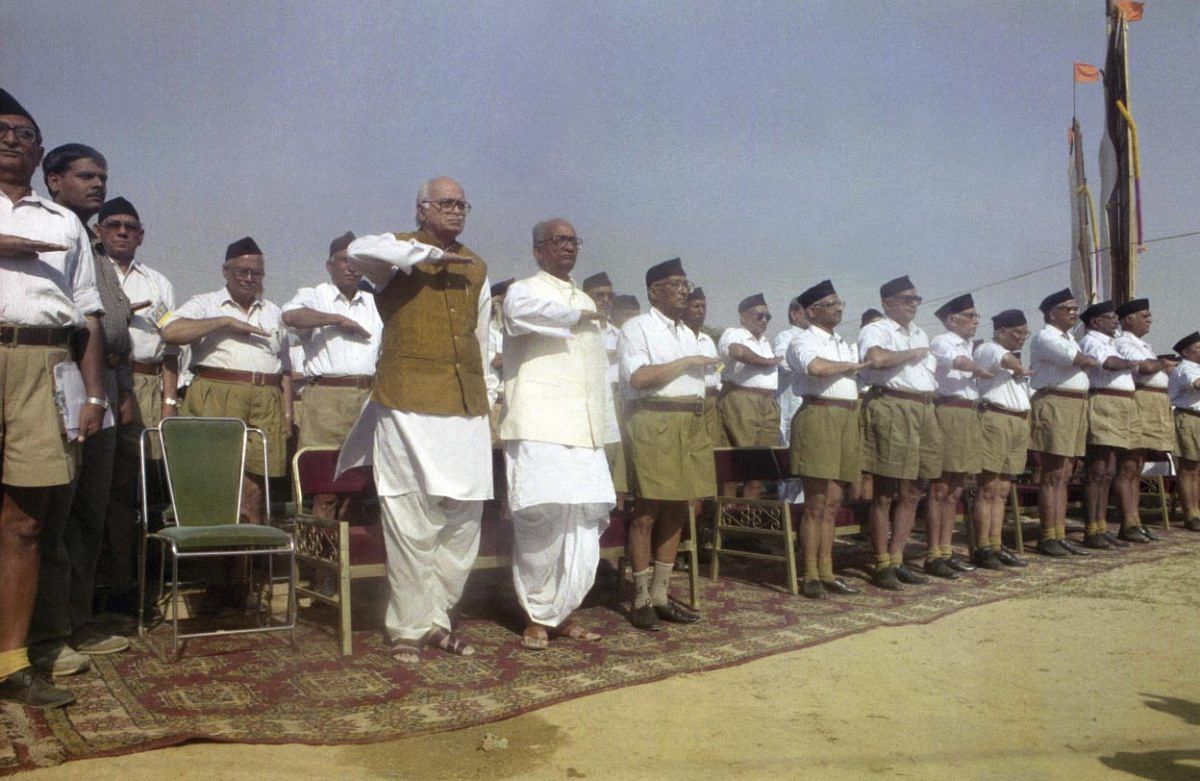 L.K.Advani attends an RSS function in New Delhi in | Photo: Praveen Jain | ThePrint