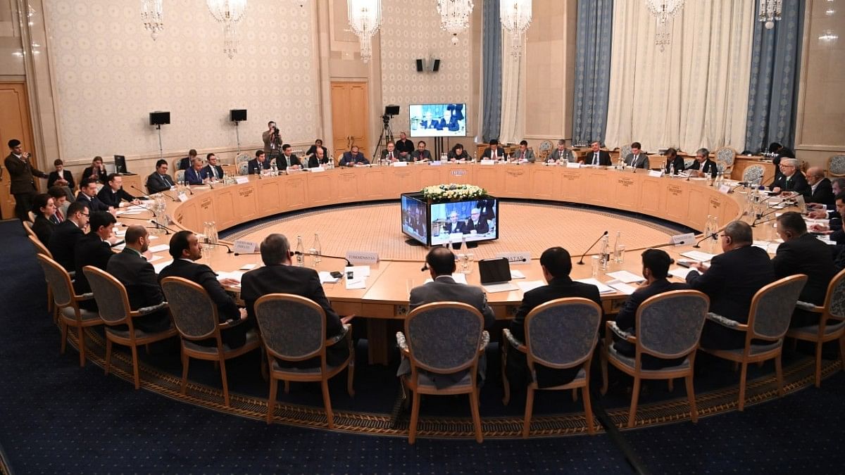 Participants during the fourth meeting of Moscow Format of Consultations on Afghanistan | Twitter | @mfa_russia