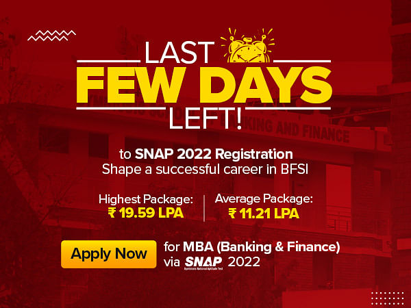 Symbiosis School of Banking and Finance: Apply for the flagship MBA in Banking and Finance through SNAP 2022; deadline approaching 