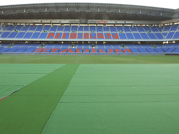 Nissan Stadium in Yokohama attracts visitors