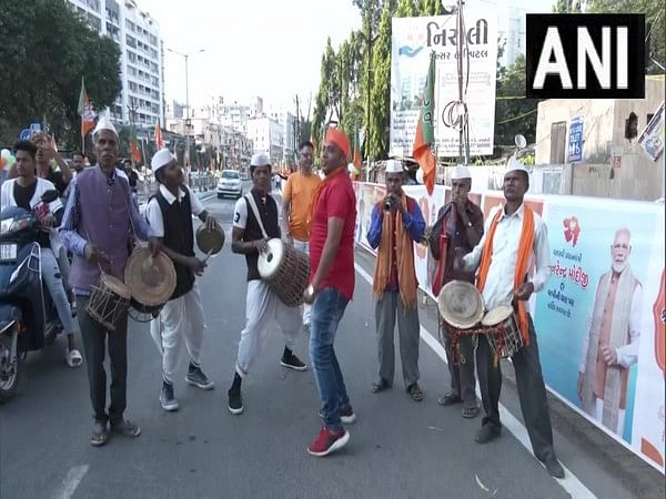 Gujarat polls: People await PM Modi's roadshow in Valsad 