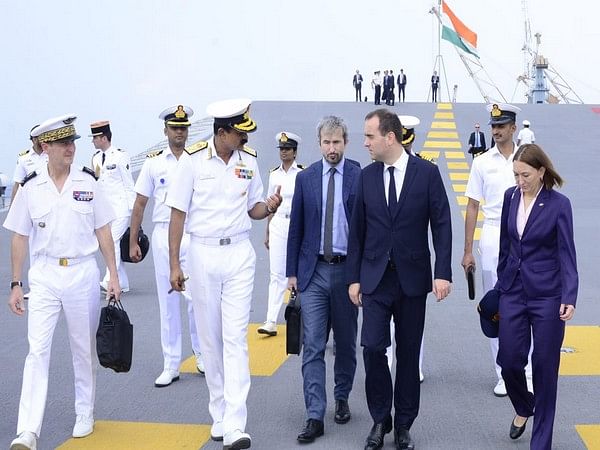 French Minister of Armed Forces visits indigenous aircraft carrier INS Vikrant 