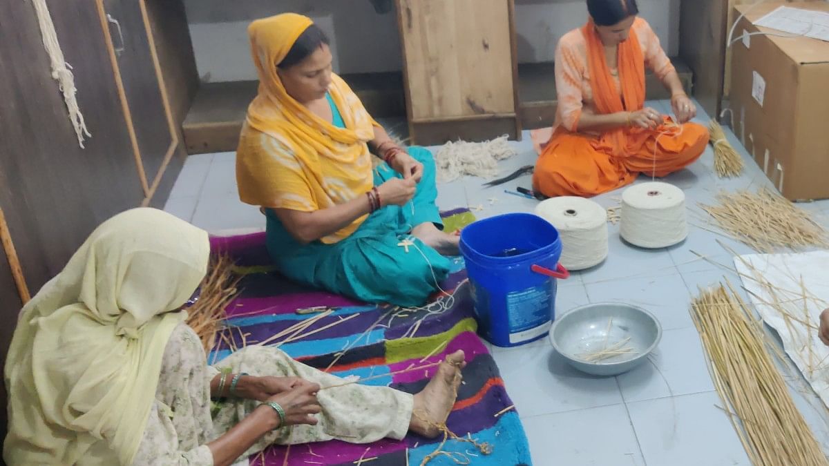 Women working in Aarushi Mittal's workshop in Babarpur, Panipat | Disha Verma | ThePrint 