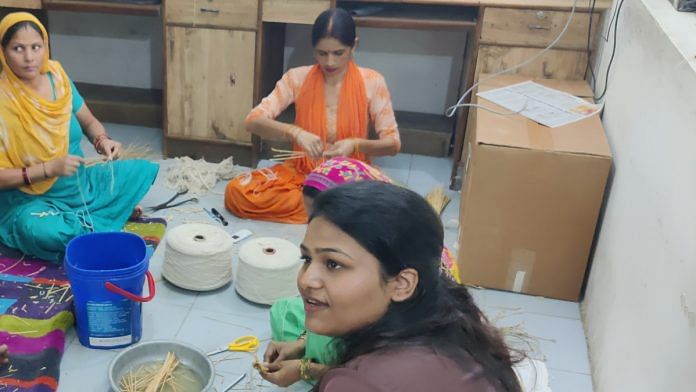 Aarushi Mittal and the women she employs in Babarpur village, Panipat | Disha Verma | ThePrint