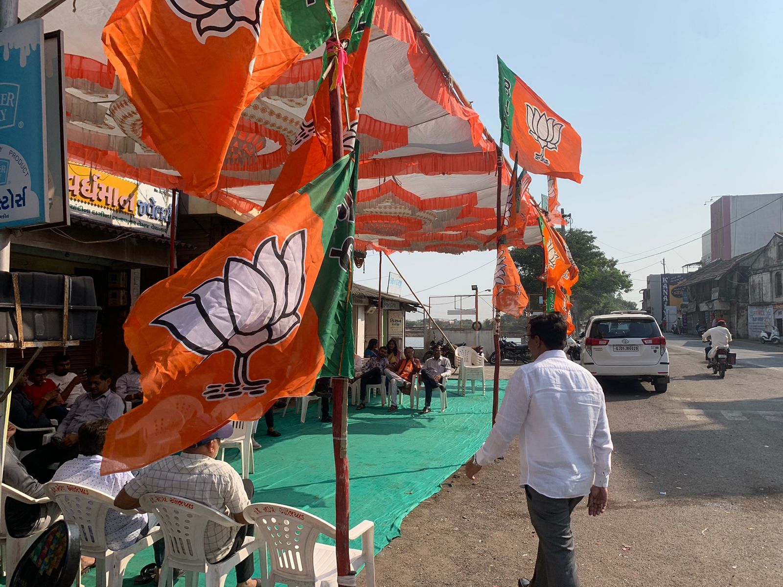 Local BJP office in Olpad, Surat.| Manasi Phadke| ThePrint