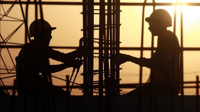 Representational image of workers at a construction site | ANI