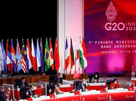 A general view of the opening ceremony of the G20 finance ministers and central bank governors meeting in Jakarta, Indonesia, February 17, 2022. Mast Irham/Pool via REUTERS