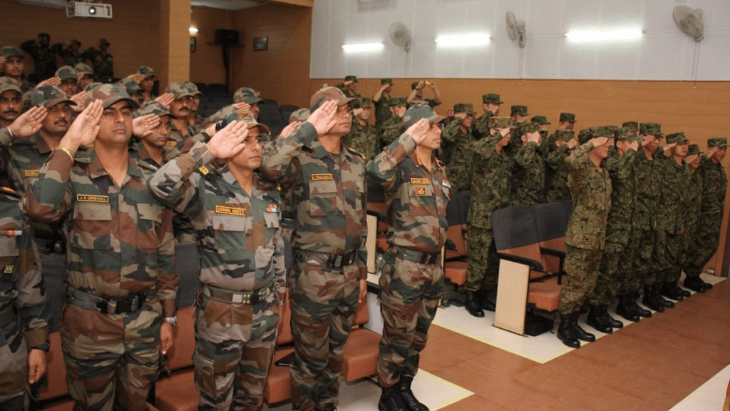 ANI on X: The new combat uniform of the Indian Army was unveiled