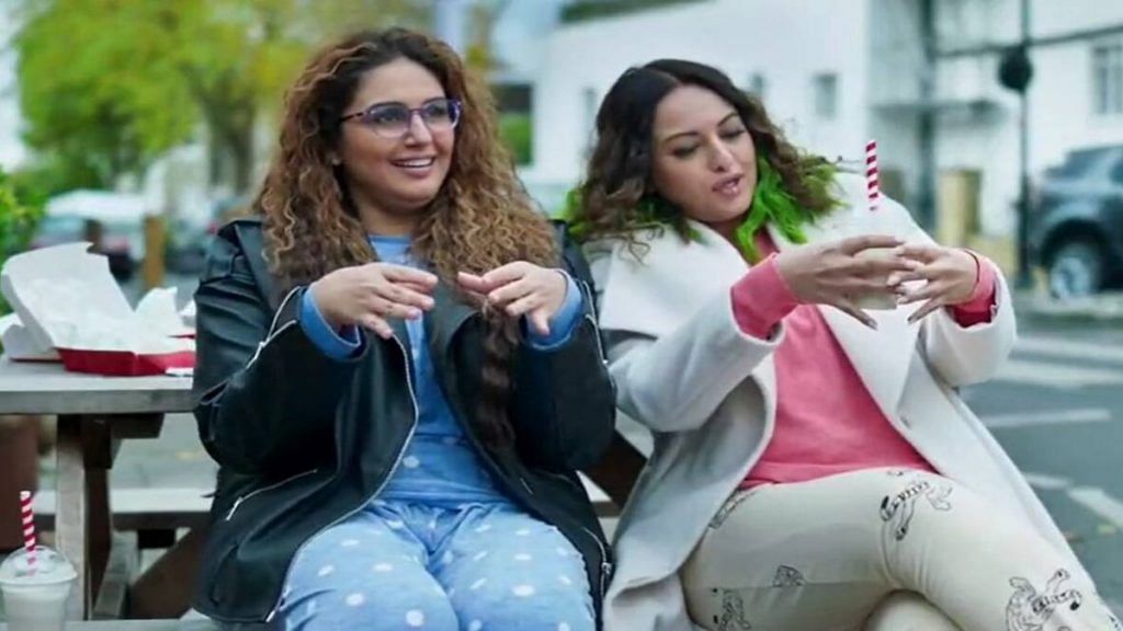 Huma Qureshi and Sonakshi Sinha in Double XL | via Twitter