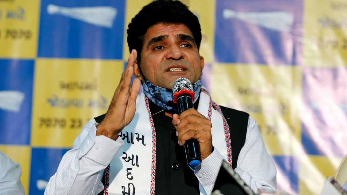 GADHVI File photo of Gujarat AAP leader Isudan Gadhvi | ANI