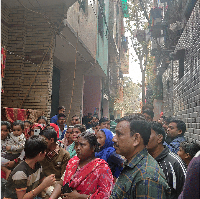 A view of the lane in front of the family’s house in Trilokpuri, East Delhi where the crime took place | Photo: Bismee Taskin | ThePrint