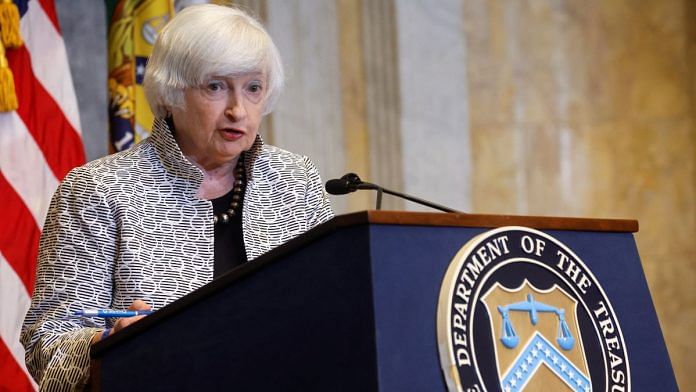 File photo of US Treasury Secretary Janet Yellen | Reuters/Jonathan Ernst