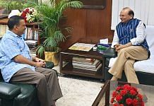 File photo of Delhi CM Arvind Kejriwal with L-G Vinai Kumar Saxena | Twitter | @LtGovDelhi