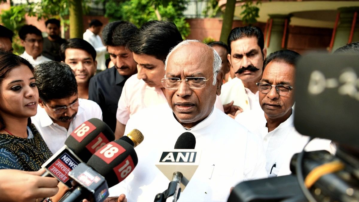 Kharge Congress president Mallikarjun Kharge | ANI file photo