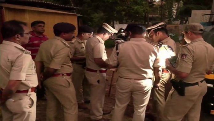Police teams at the site of explosion in Mangaluru | ANI