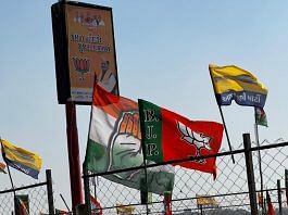 BJP, Congress, AAP flags in Morbi | Soniya Agrawal | ThePrint