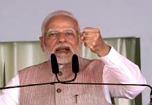 Prime Minister Narendra Modi addressing a gathering in Banswara, Rajasthan | ANI