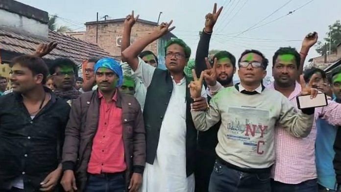 TMC workers celebrate victory in cooperative poll in Mahishadal | By special arrangement
