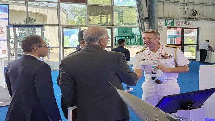 File photo of Rear Admiral Michael L. Baker at DefExpo2022 | Twitter | @LMIndiaNews