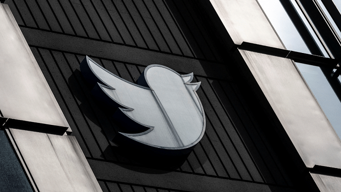 File photo of Twitter logo at its corporate headquarters in San Francisco | Reuters/Carlos Barria