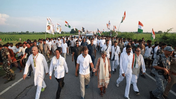Congress' Bharat Jodo Yatra in Andhra Pradesh (Photo/ANI)