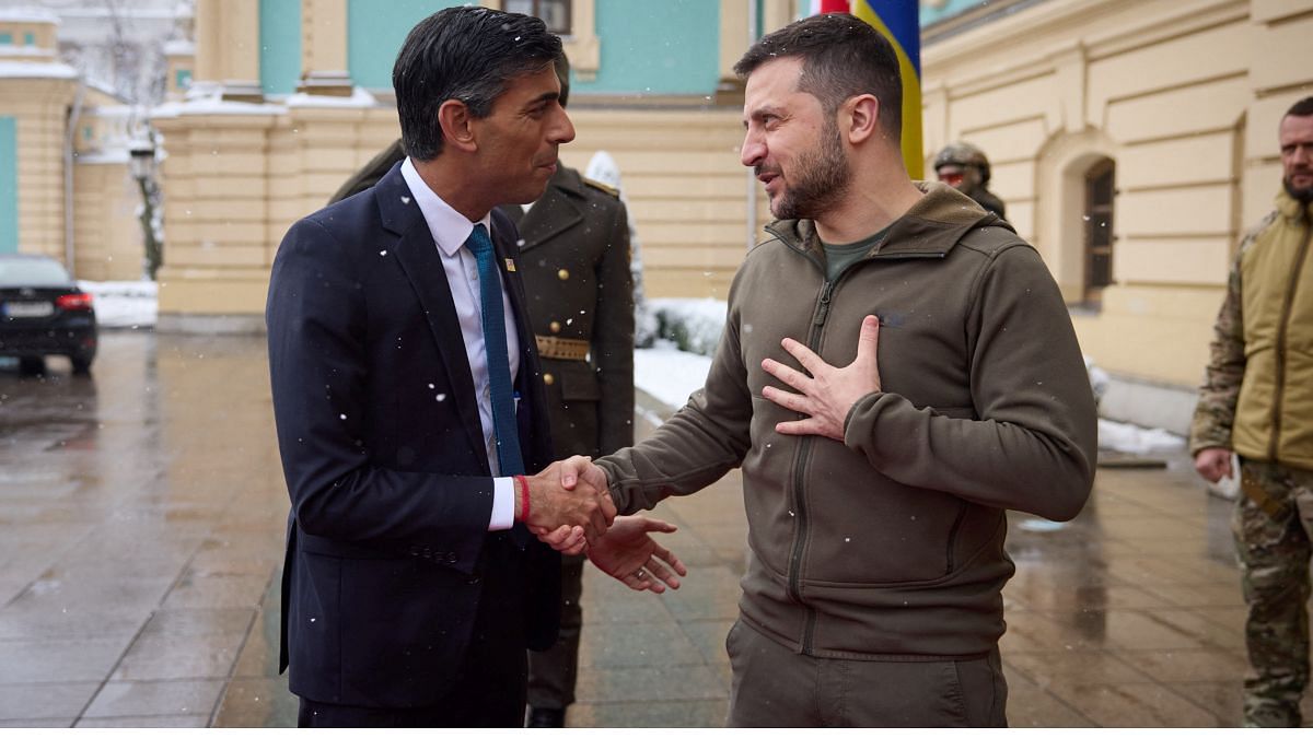 British PM Rishi Sunak visits Kviv amid Russia- Ukraine conflict