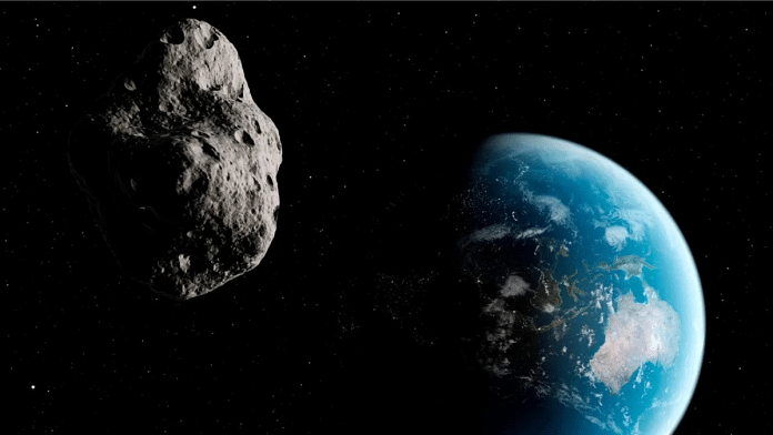 Representational image of an asteroid and Earth | Wikimedia Commons