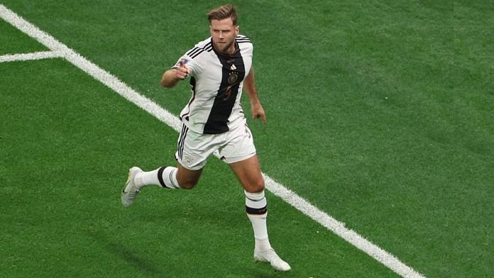 Germany's Niclas Fullkrug celebrates scoring their first goal | Reuters/Molly Darlington