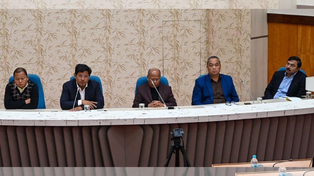 Meghalaya Chief Minister Conrad Sangma said an FIR has been registered by state police at a press conference, on 22 November 2022 | Twitter/@SangmaConrad