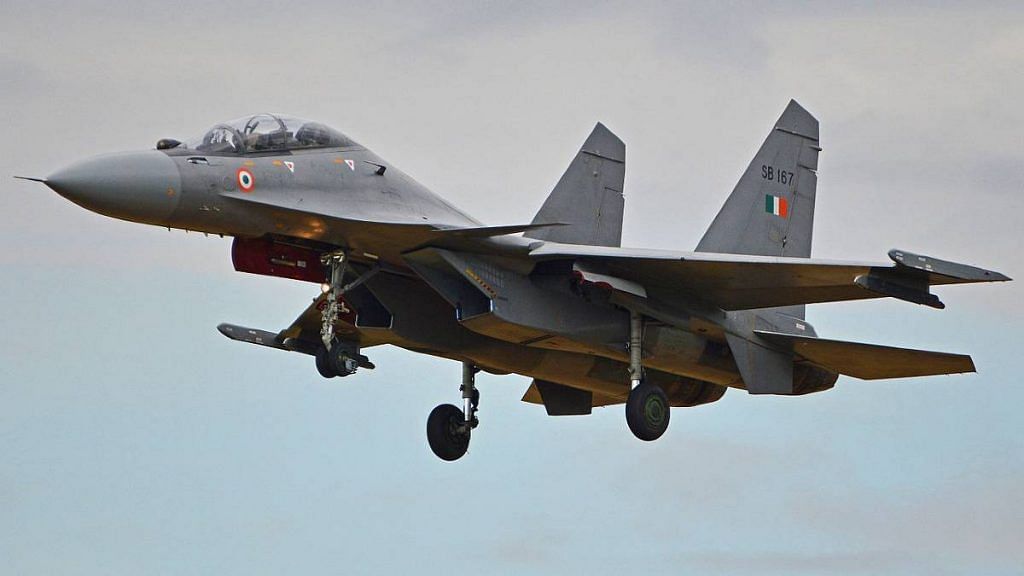 Representational image of a Sukhoi fighter built by HAL in India | Commons