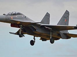 Representational image of a Sukhoi fighter built by HAL in India | Commons