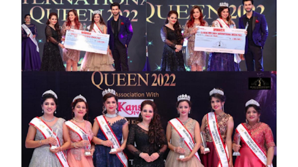 Mrs India International Queen 2022 Winner honored with a winning