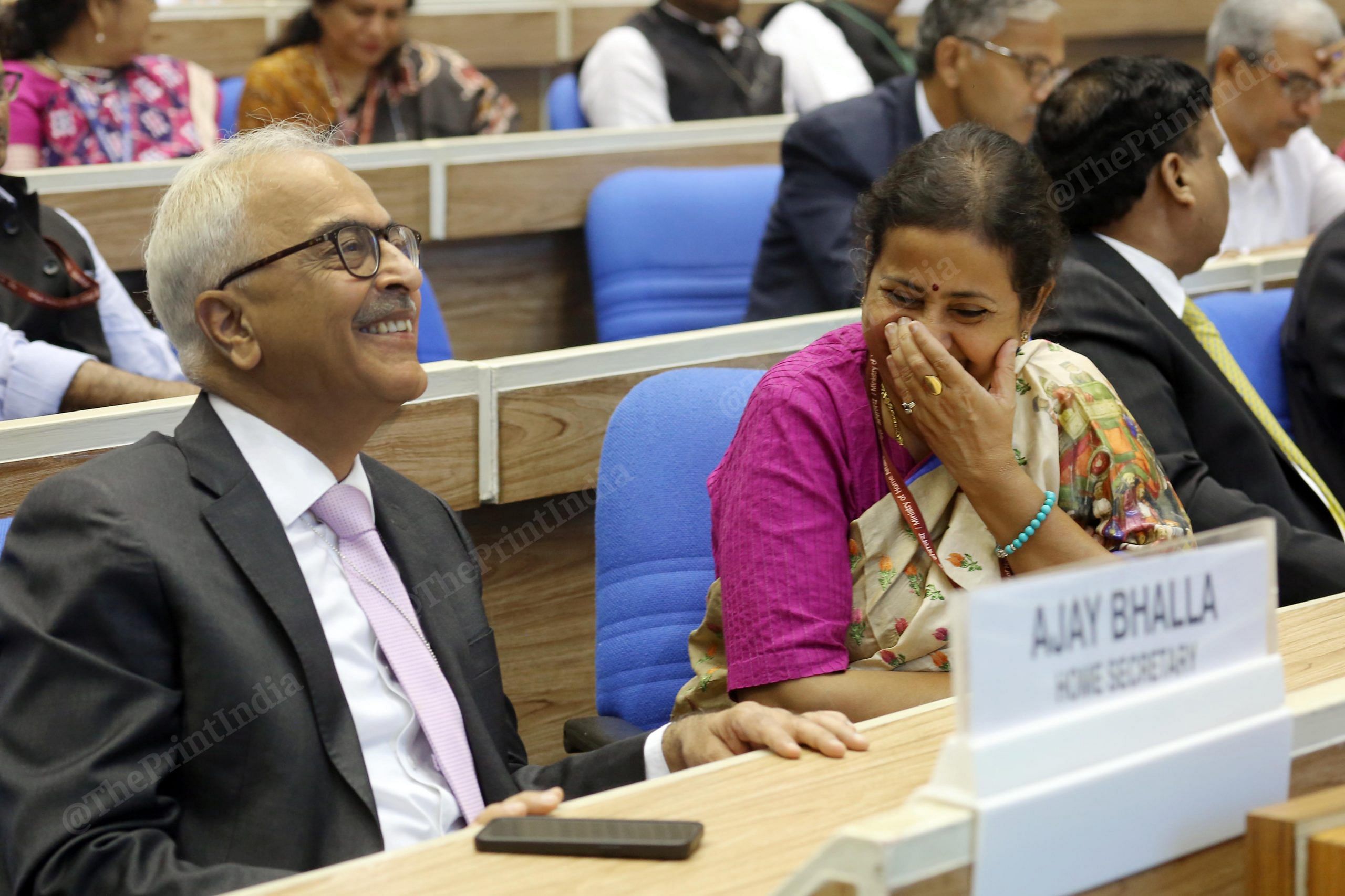 Home Secretary Ajay Kumar Bhalla with Secretary DOPT S. Radha Chauhan during Vigilance Awareness Week 2022 | Photo: Praveen Jain | ThePrint