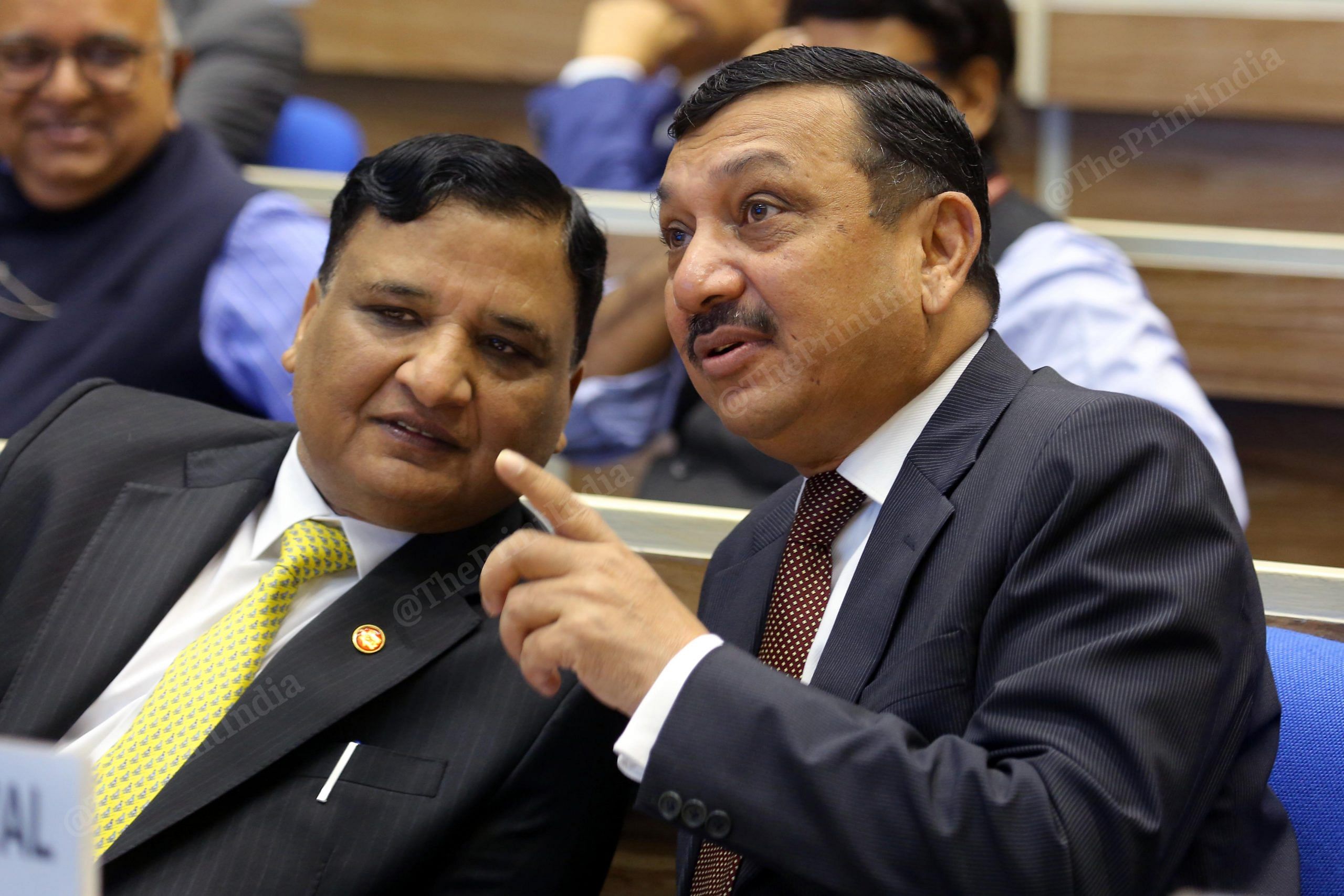 Raw Chief Samant Kumar Goel (L) and CBI Director Subodh Kumar Jaiswal (R) during an event in New Delhi| Photo: Praveen Jain | ThePrint