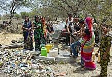 Representational image | Women draw water from a hand pump | Photo: Indiawaterportal.org