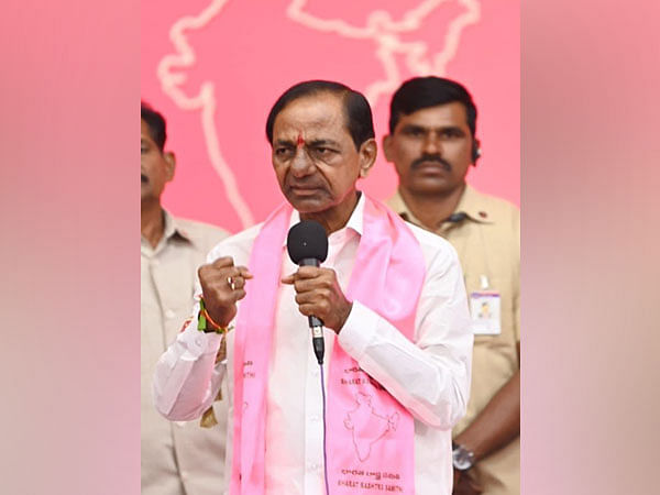 Telangana: KCR hoists BRS flag at party headquarters after Election Commission approves name change