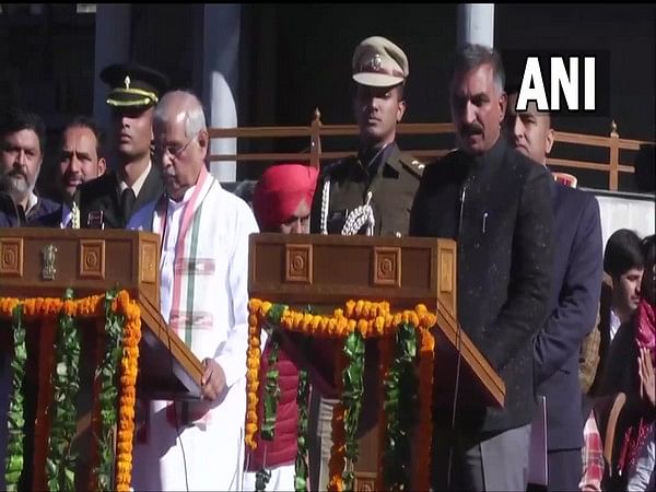 Sukhwinder Singh Sukhu takes oath as 15th chief minister of Himachal Pradesh, Mukesh Agnihotri as deputy CM