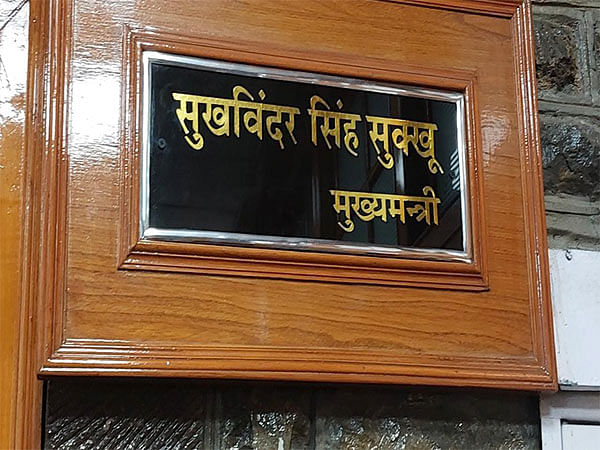 New Himachal CM's nameplate installed at CM Secretariat in Shimla