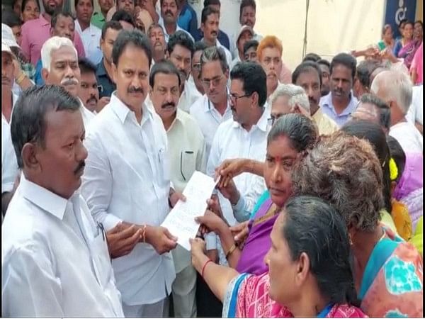 Villagers lodged a complaint to MP Mopidevi about forceful possession ...