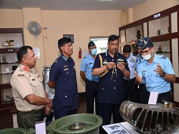 Bangladesh Air Force chief visits Barrackpore Air Force Station in West Bengal, interacts with personnel