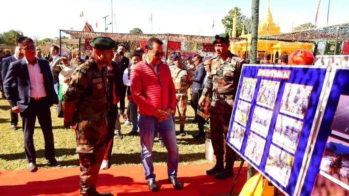 Arunachal Pradesh Deputy CM Chowna Mein at the launch event of Eastern Command Trans Theatre Adventure Activity at Namsai | Twitter | @Spearcorps