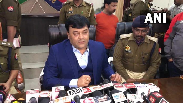 Police officers brief media about the arrest in Kanpur | Sunday