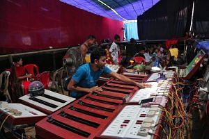 The sound and light segment of a typical mobile theatre performance | Suraj Singh Bisht, ThePrint