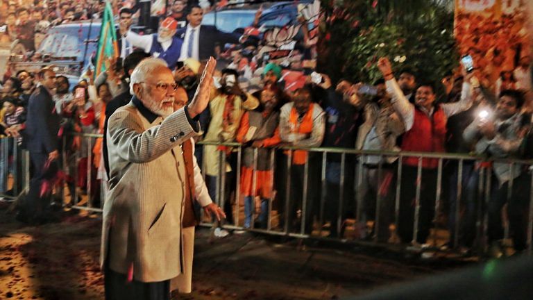 ‘Gujarat broken all records’ — Modi sets tone of festivities at BJP HQ. Glimpses of celebration