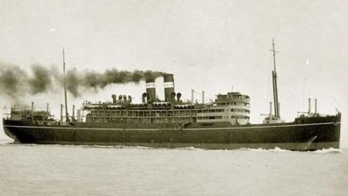 Photo via SS Tilawa 1942 website