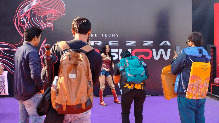 Participant dressed as Wonder Woman at Comic Con in Delhi | Ratan Priya/ThePrint