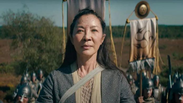 Michelle Yeoh in a still from 'The Witcher: Blood Origin' | Netflix screengrab