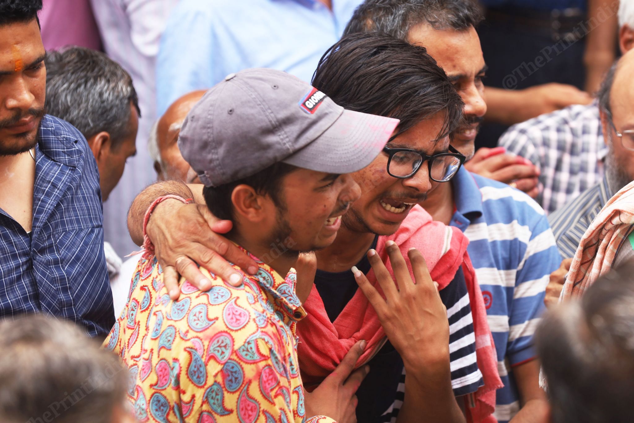 June 2022: Two sons of Kanhaiya Lal burst out crying as their father’s body was taken for last rites | Manisha Mondal, ThePrint